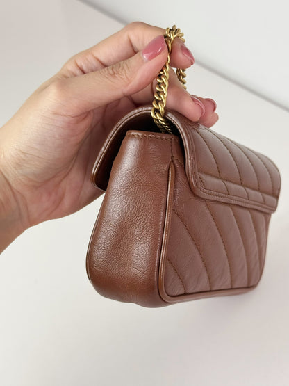 Gucci Vintage Super Mini Marmont Shoulder Crossbody Bag