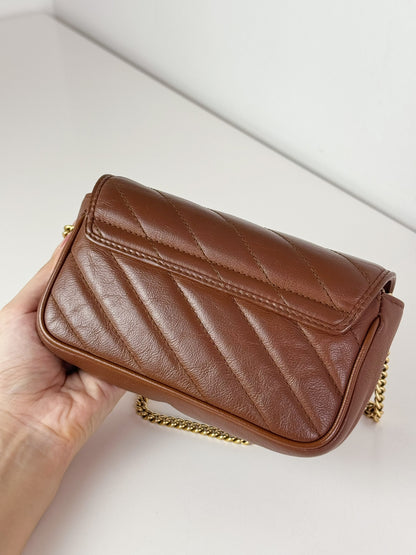 Gucci Vintage Super Mini Marmont Shoulder Crossbody Bag