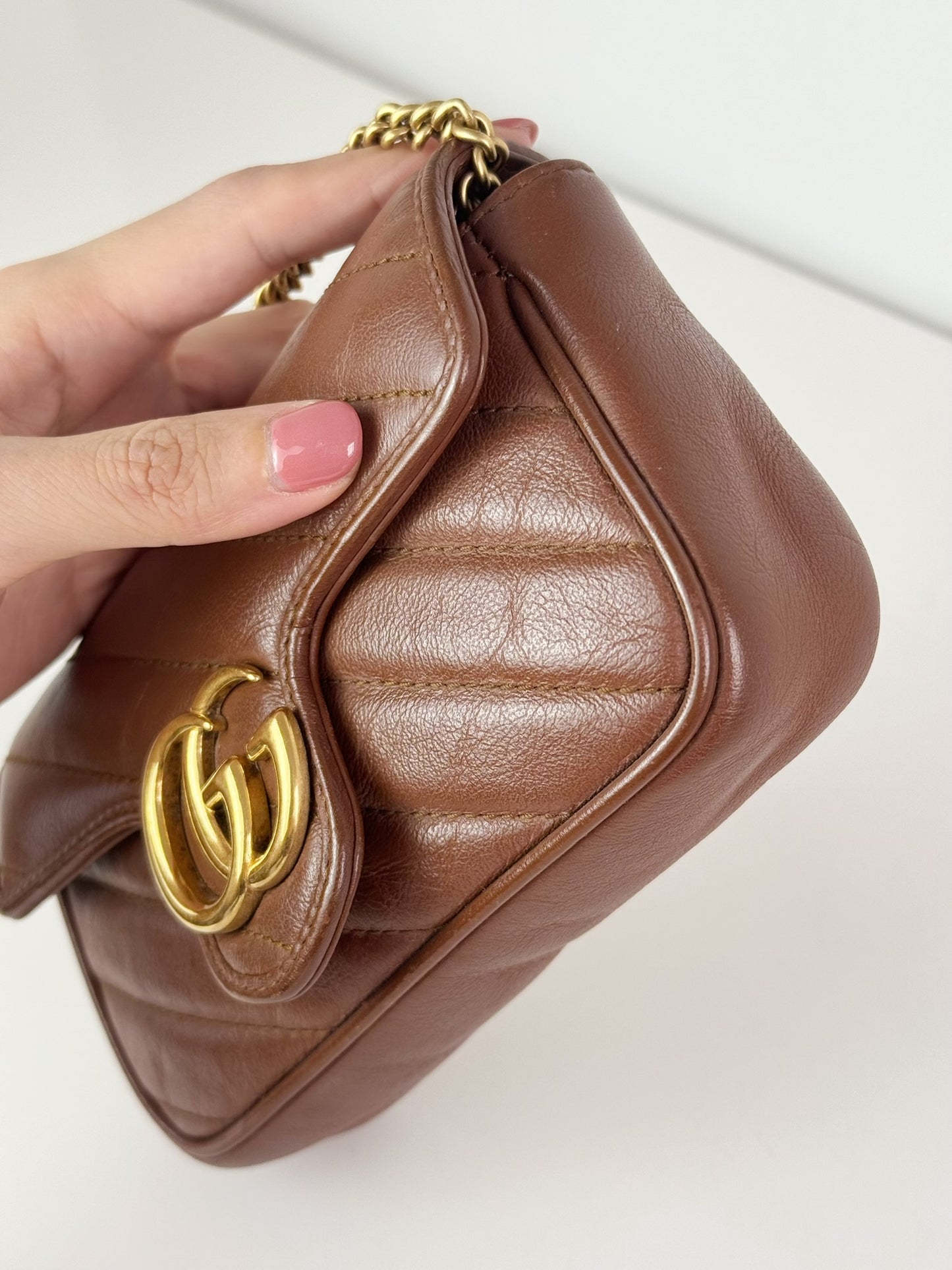 Gucci Vintage Super Mini Marmont Shoulder Crossbody Bag