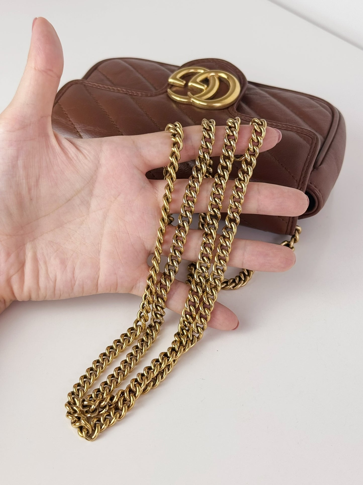 Gucci Vintage Super Mini Marmont Shoulder Crossbody Bag