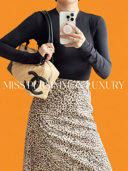 Chanel Vintage Cambon Bowling Shoulder Bag