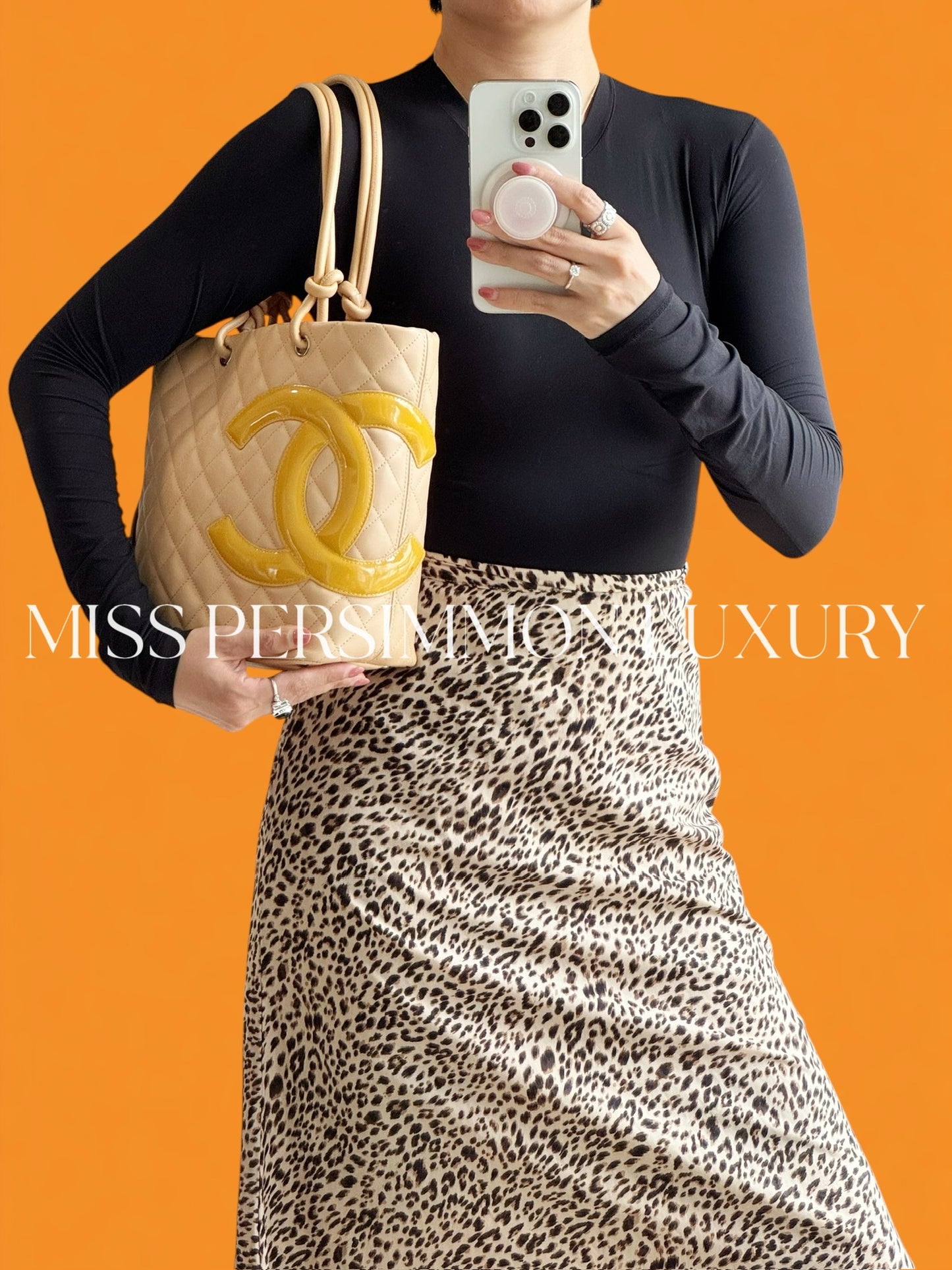 Chanel Vintage Cambon Shoulder Tote Bag