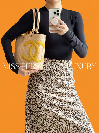 Chanel Vintage Cambon Shoulder Tote Bag