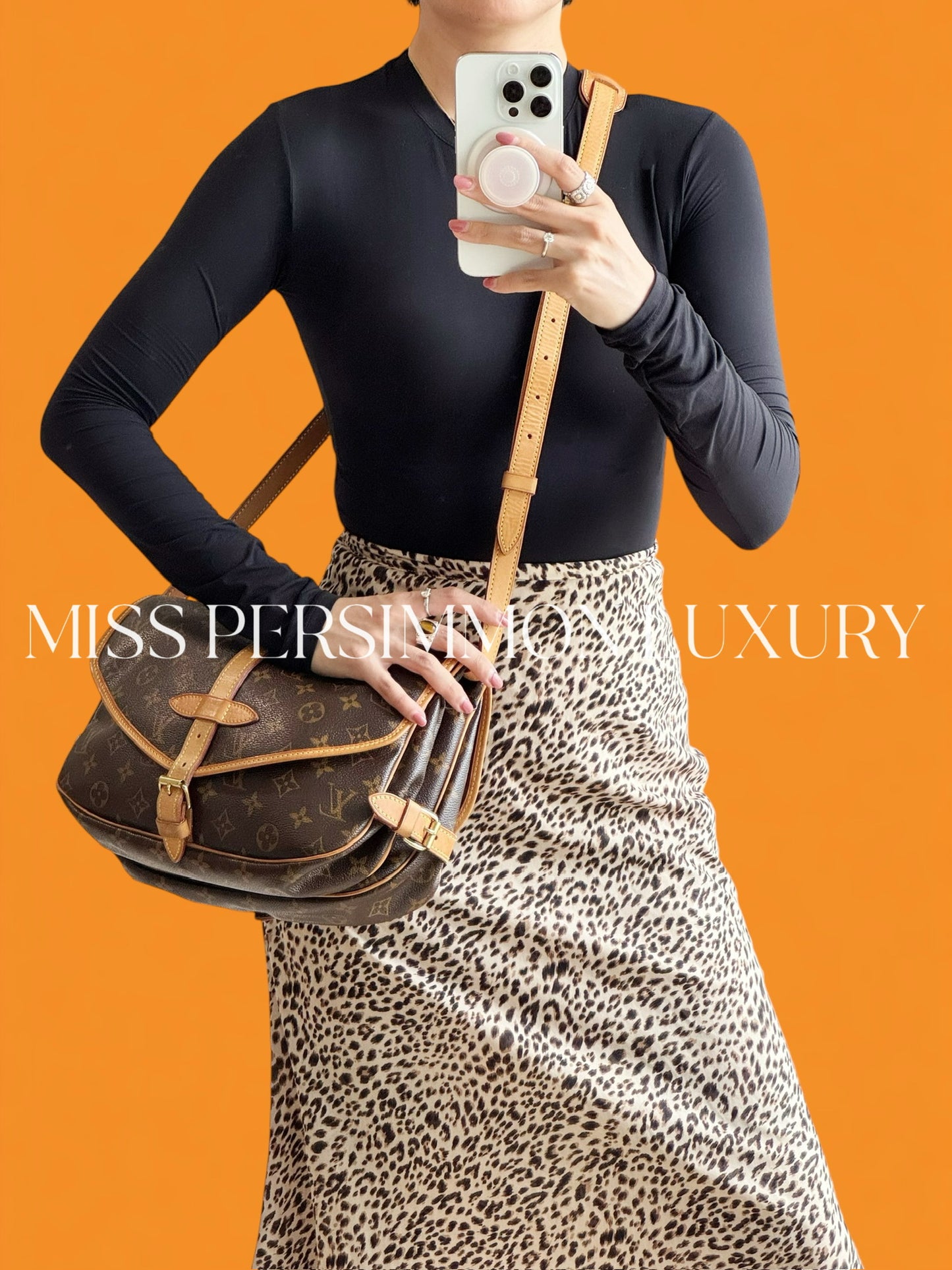 Louis Vuitton Vintage Saumur 30 Shoulder Crossbody Bag