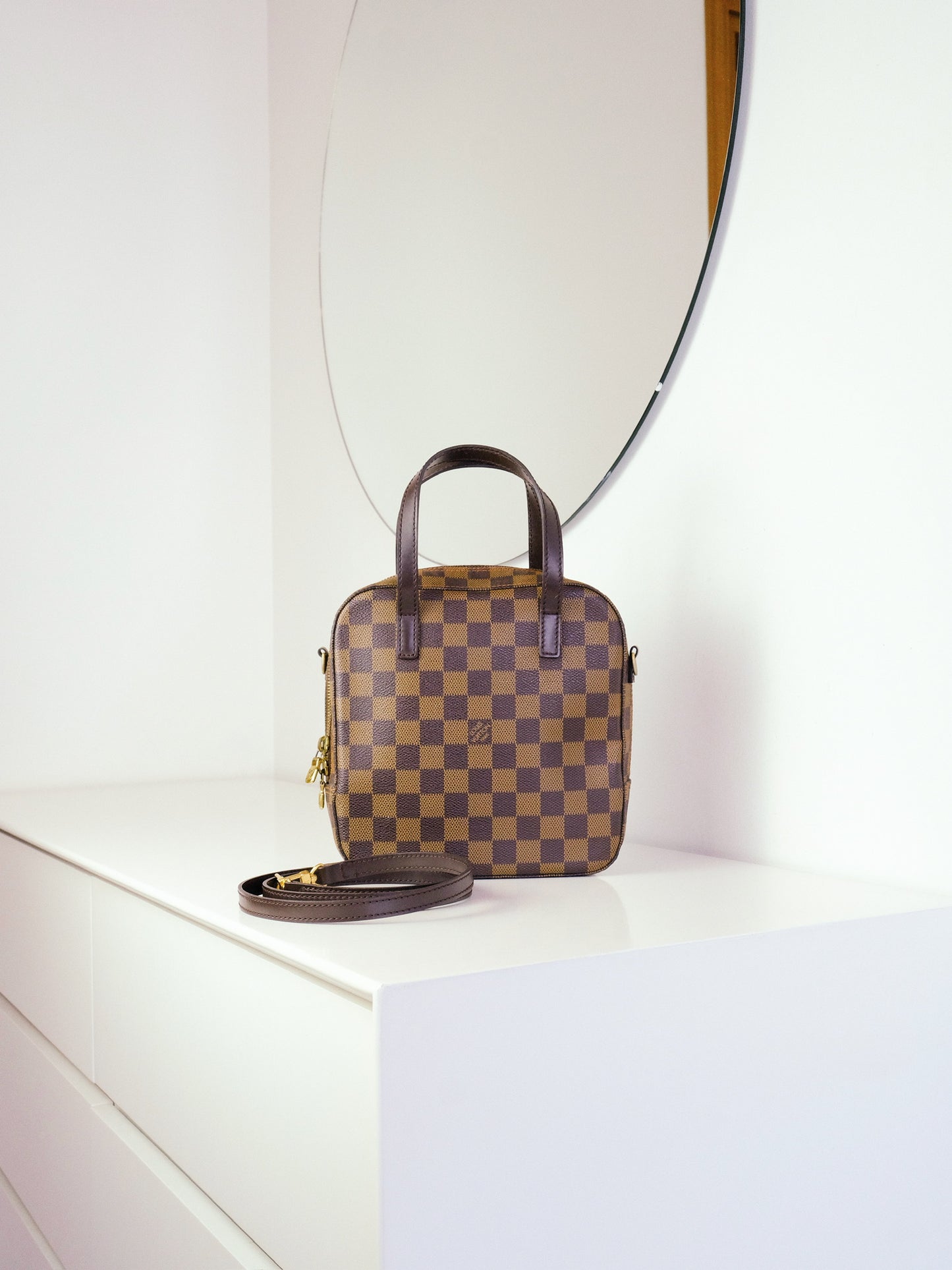 Louis Vuitton Vintage Damier Spontini Handbag Crossbody Bag
