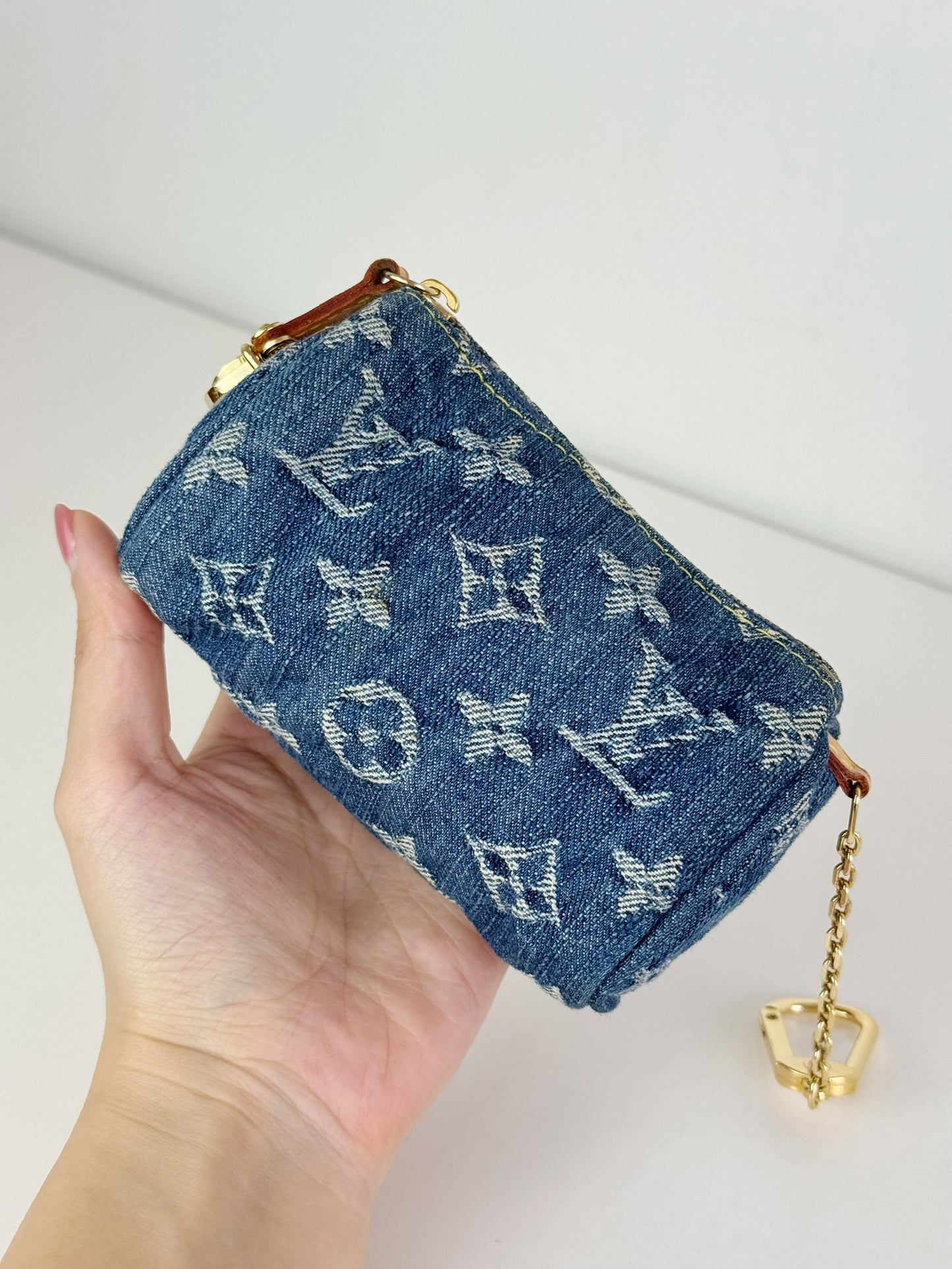 Louis Vuitton Denim Speedy Trousse Truth PM Pouch