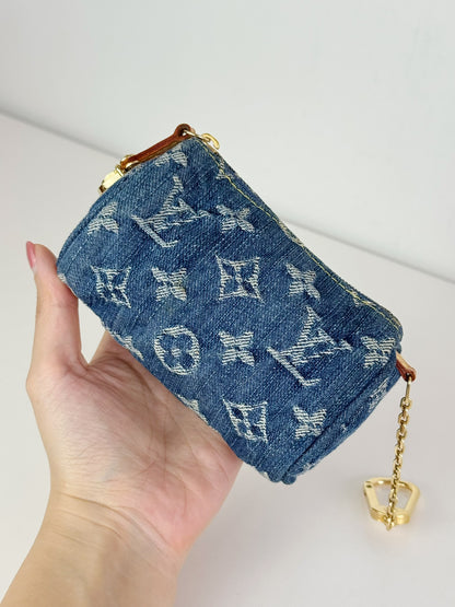 Louis Vuitton Denim Speedy Trousse Truth PM Pouch