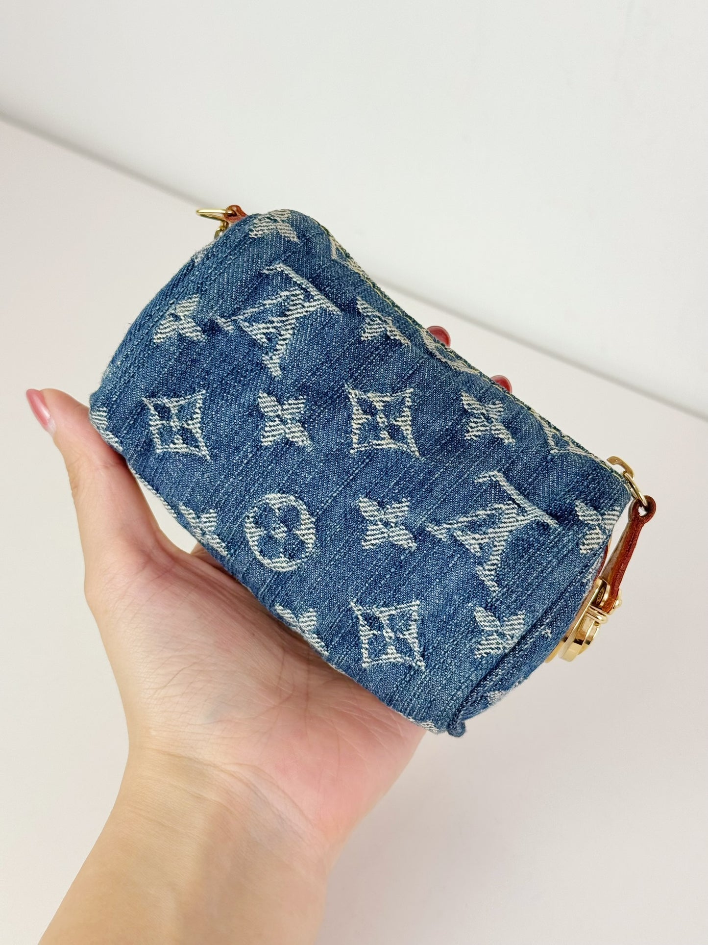Louis Vuitton Denim Speedy Trousse Truth PM Pouch
