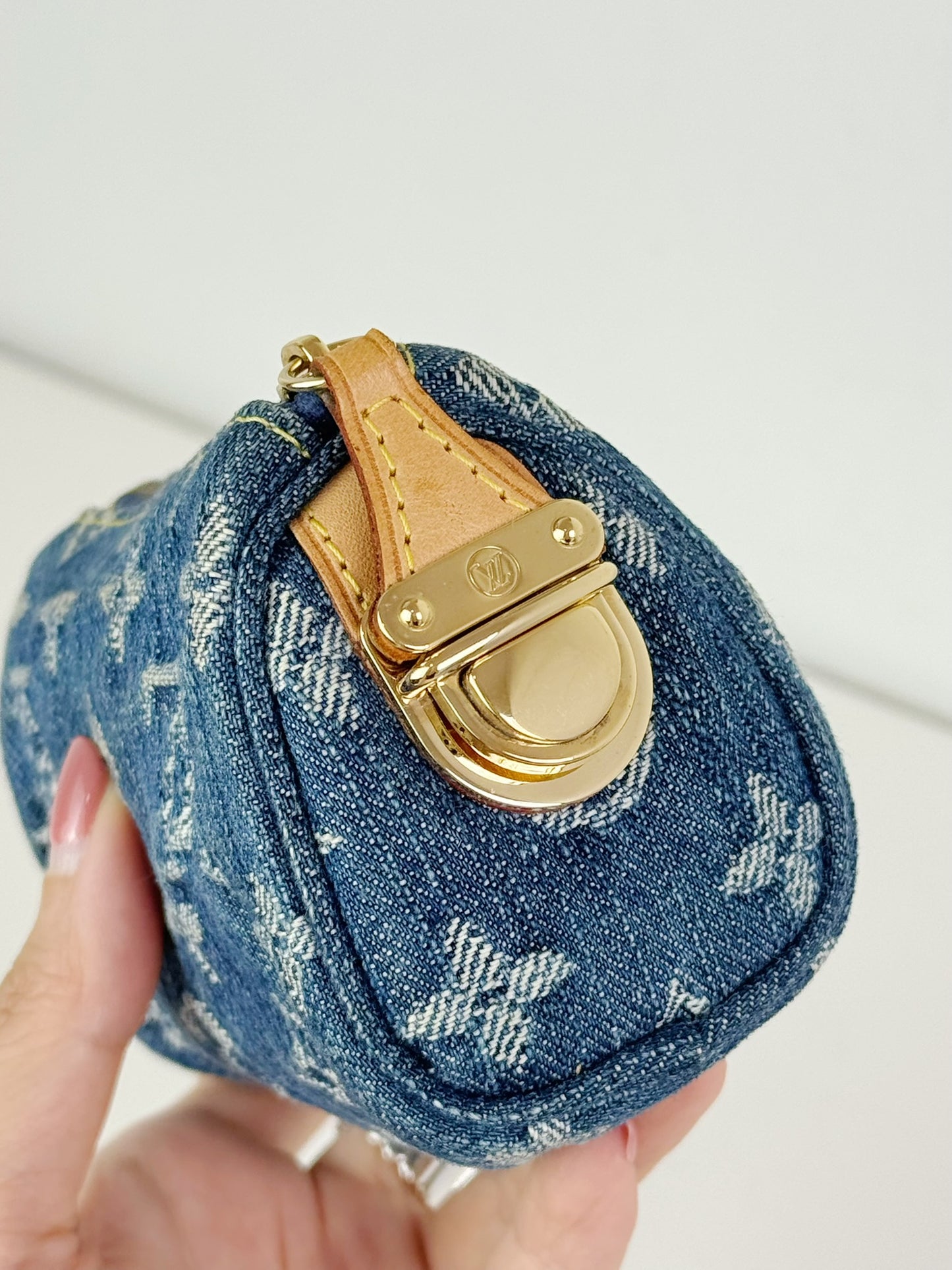 Louis Vuitton Denim Speedy Trousse Truth PM Pouch
