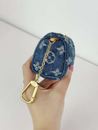 Louis Vuitton Denim Speedy Trousse Truth PM Pouch