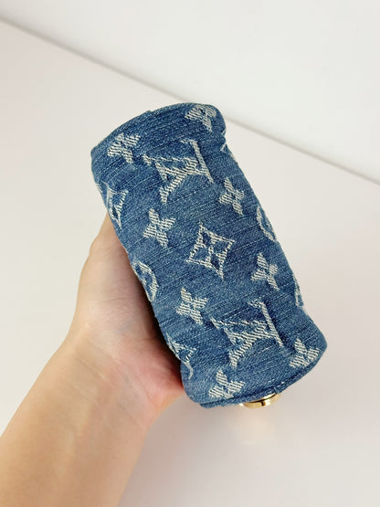Louis Vuitton Denim Speedy Trousse Truth PM Pouch