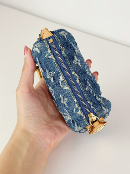 Louis Vuitton Denim Speedy Trousse Truth PM Pouch