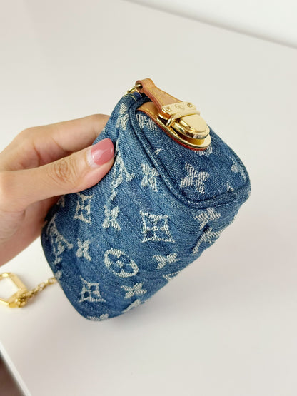 Louis Vuitton Denim Speedy Trousse Truth PM Pouch