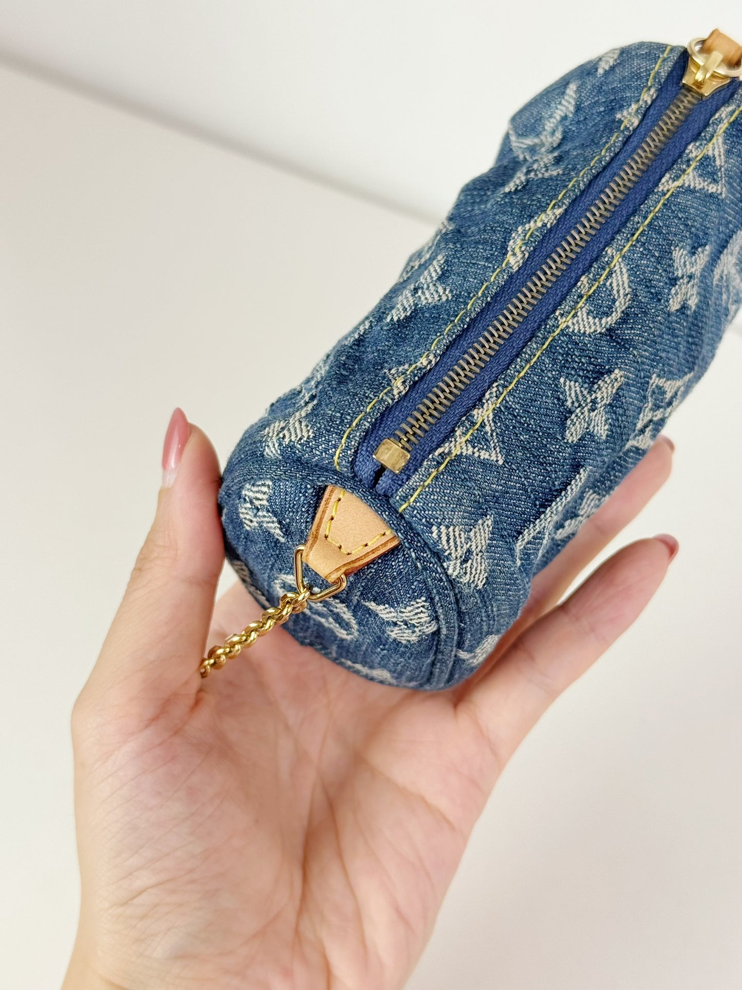 Louis Vuitton Denim Speedy Trousse Truth PM Pouch
