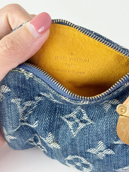 Louis Vuitton Denim Speedy Trousse Truth PM Pouch