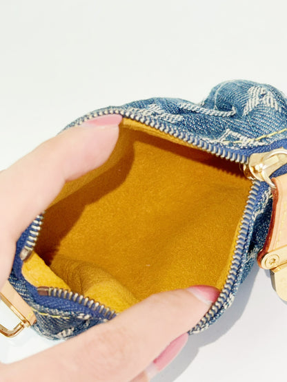 Louis Vuitton Denim Speedy Trousse Truth PM Pouch