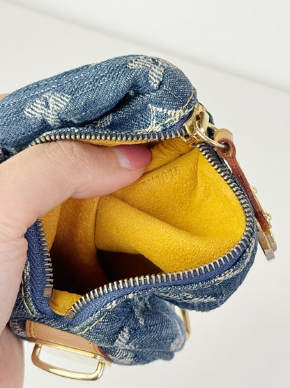 Louis Vuitton Denim Speedy Trousse Truth PM Pouch