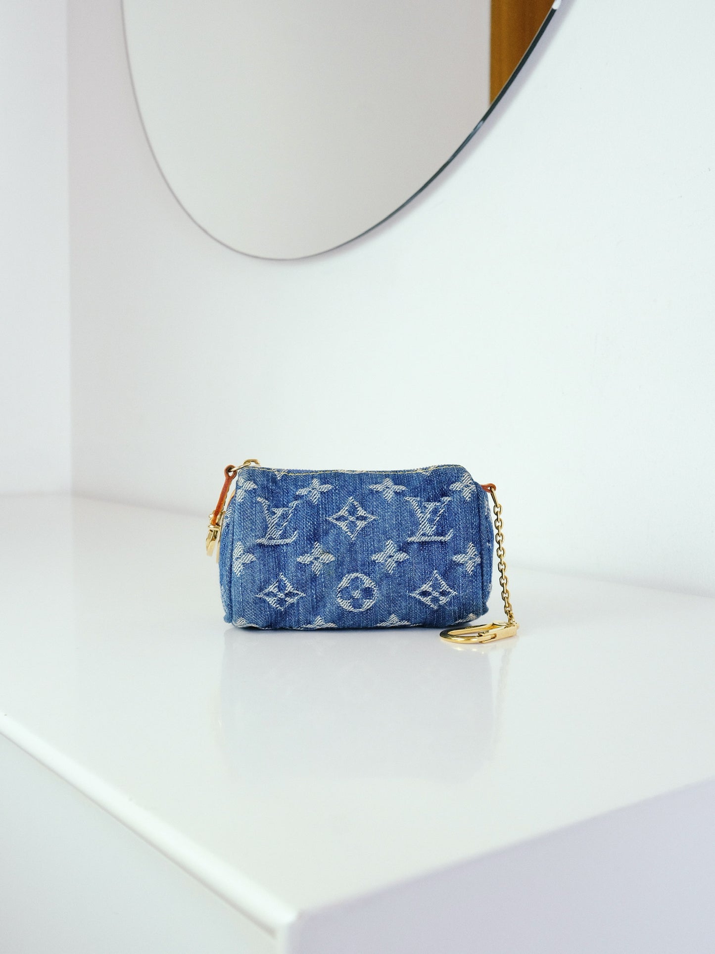 Louis Vuitton Denim Speedy Trousse Truth PM Pouch