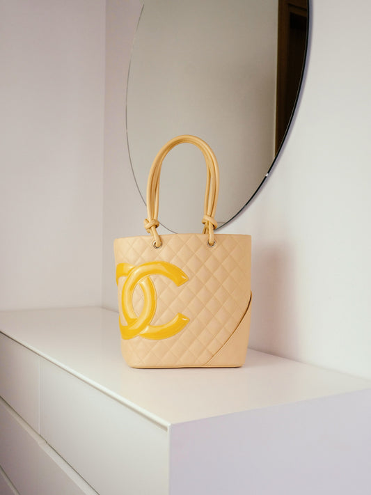 Chanel Vintage Cambon Shoulder Tote Bag