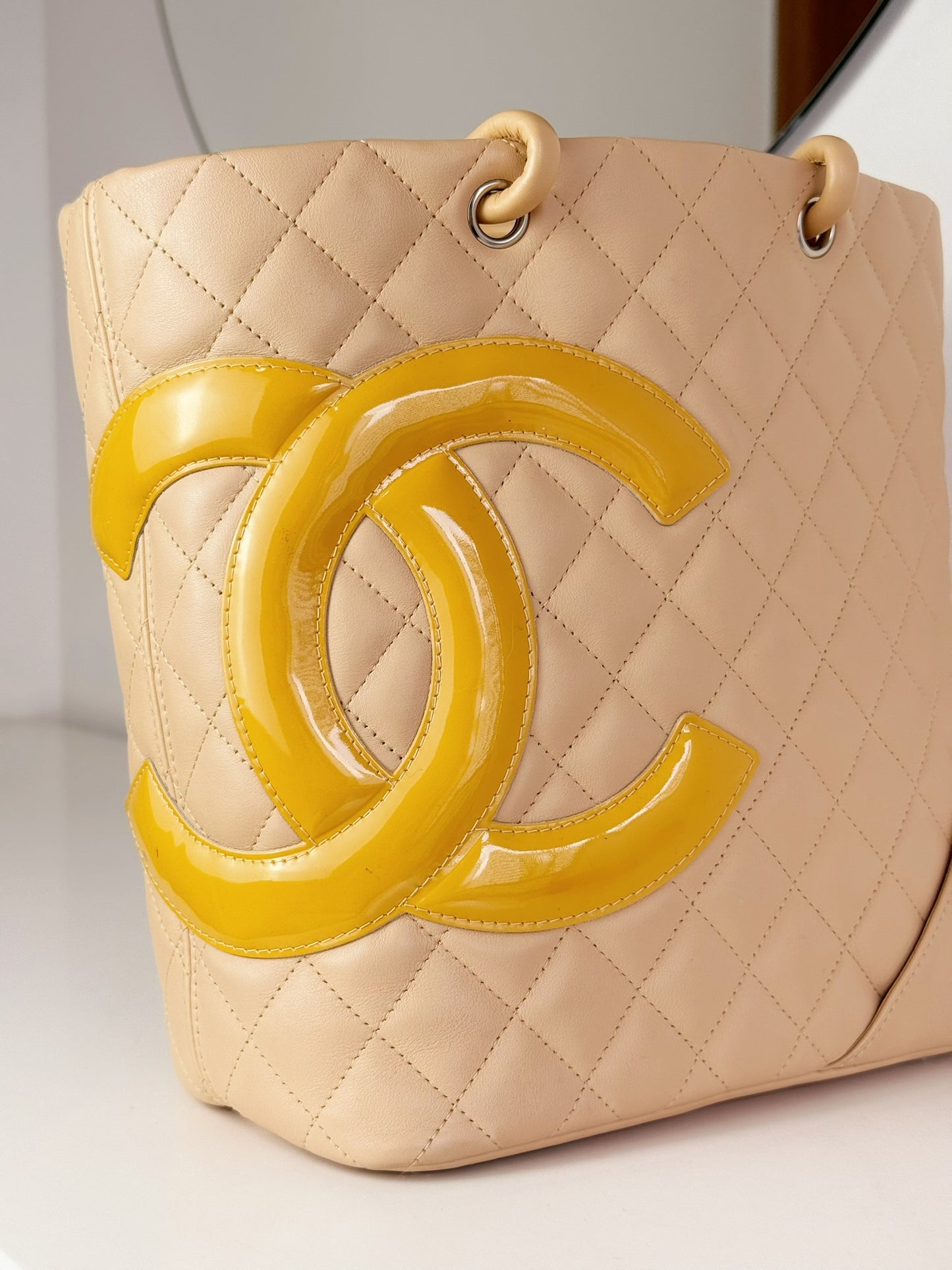 Chanel Vintage Cambon Shoulder Tote Bag