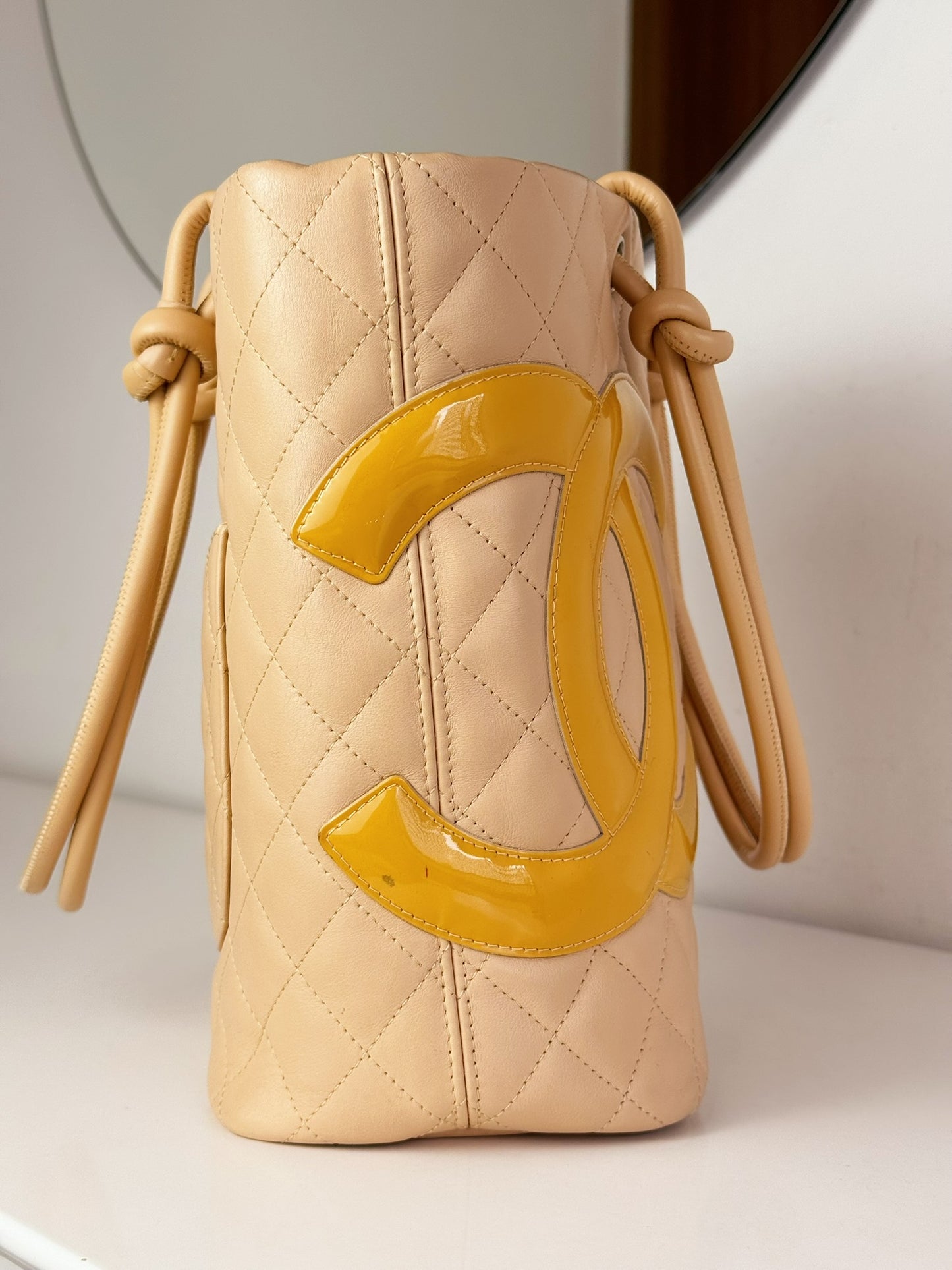 Chanel Vintage Cambon Shoulder Tote Bag