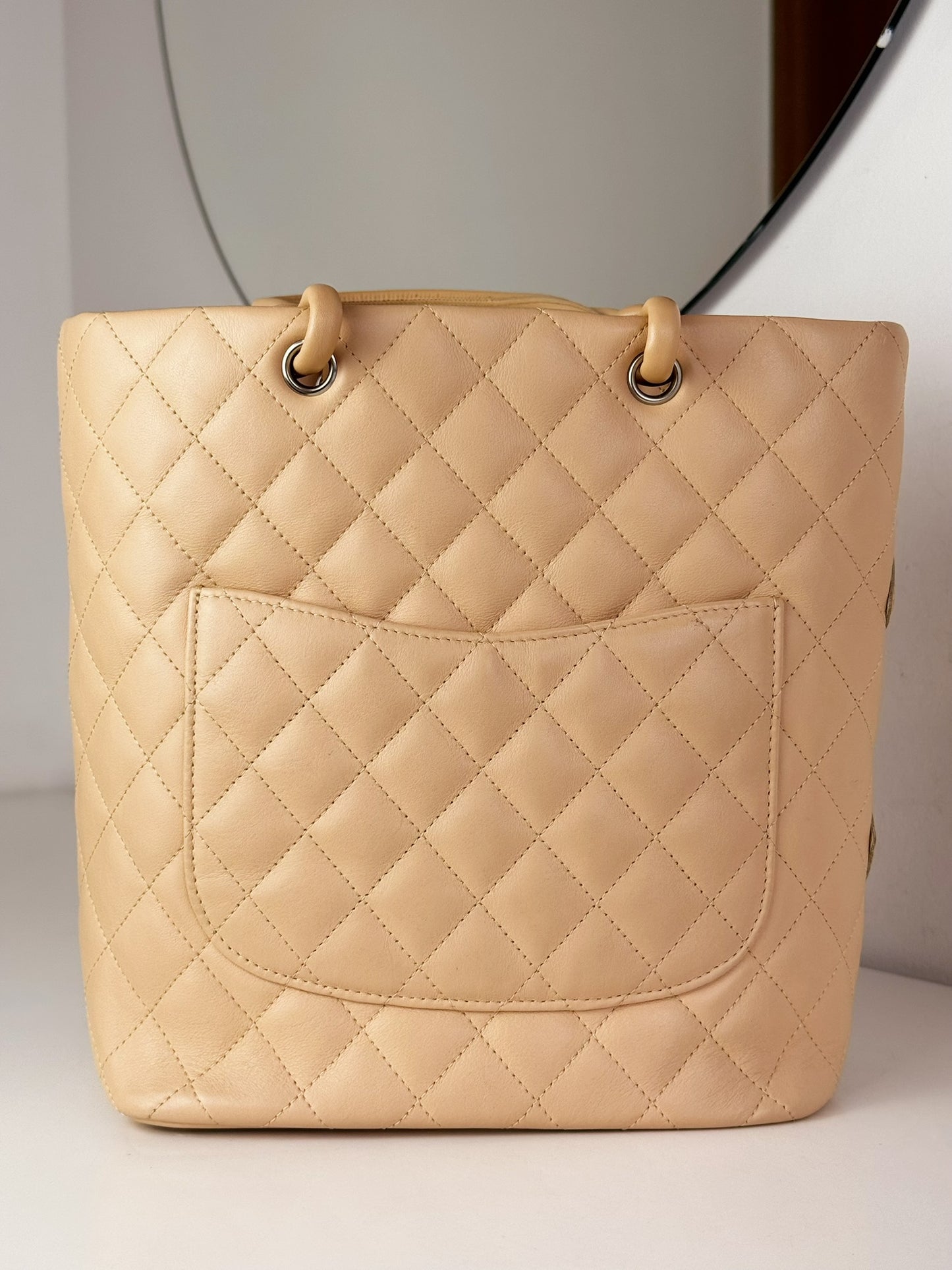 Chanel Vintage Cambon Shoulder Tote Bag