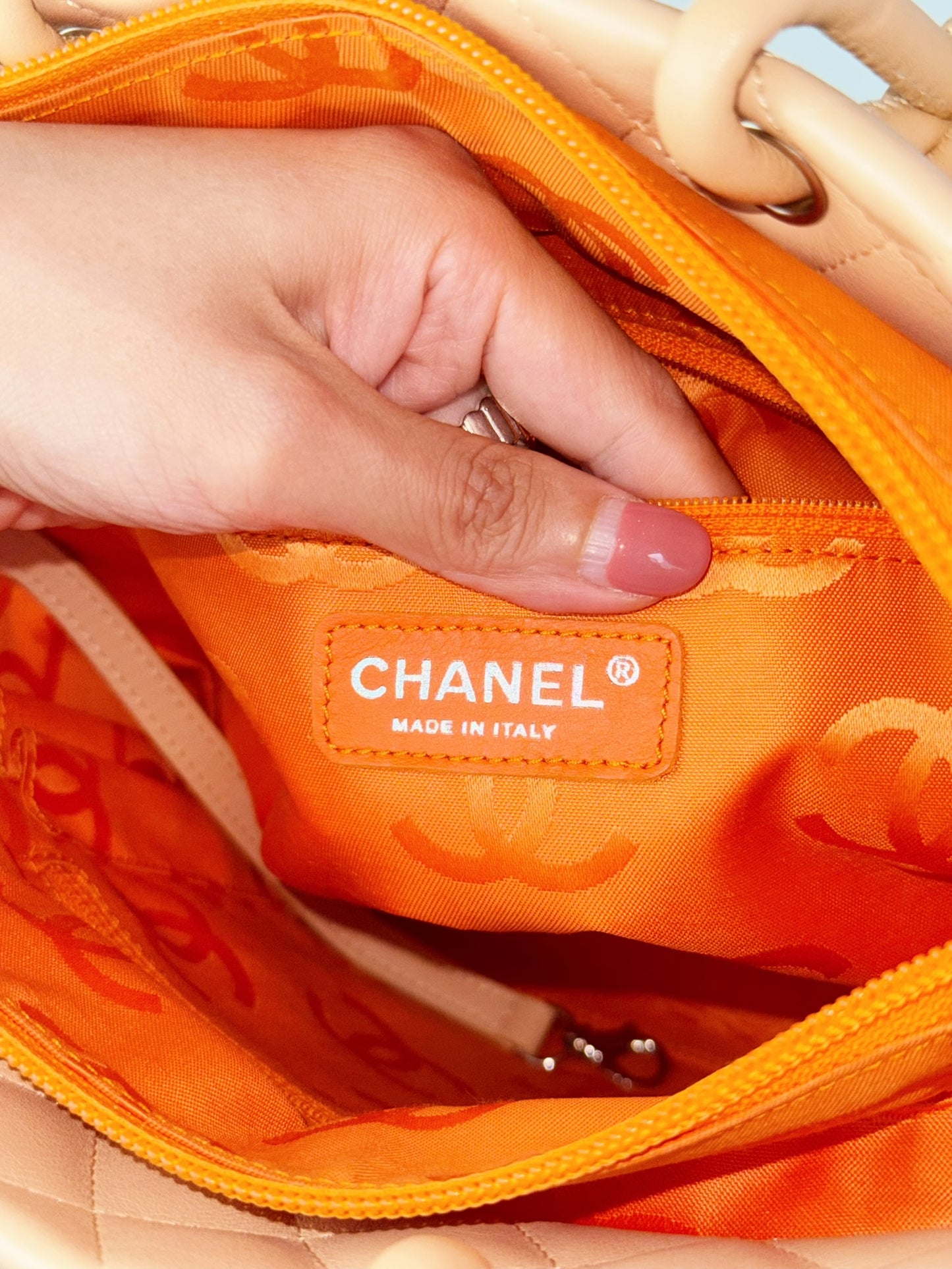 Chanel Vintage Cambon Shoulder Tote Bag