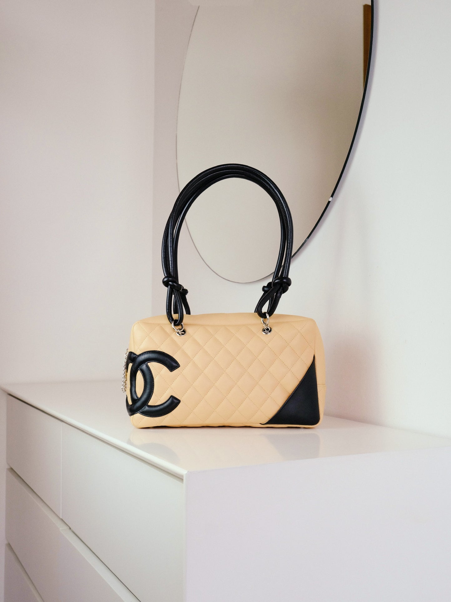 Chanel Vintage Cambon Bowling Shoulder Bag