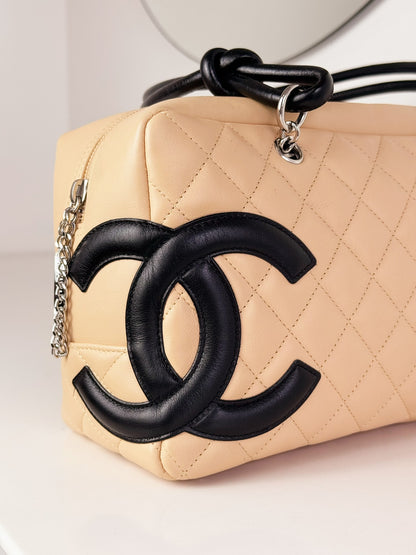Chanel Vintage Cambon Bowling Shoulder Bag
