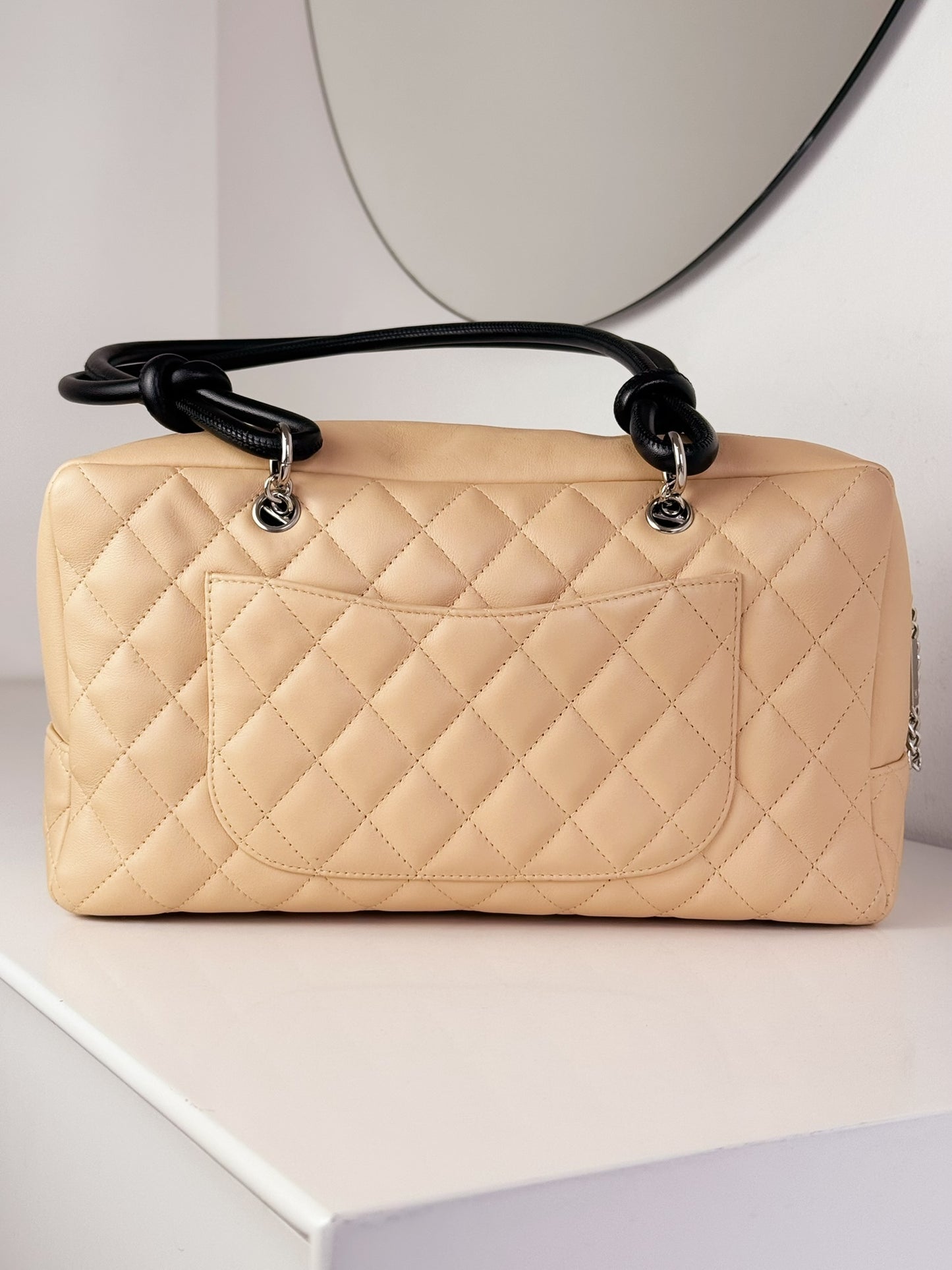 Chanel Vintage Cambon Bowling Shoulder Bag