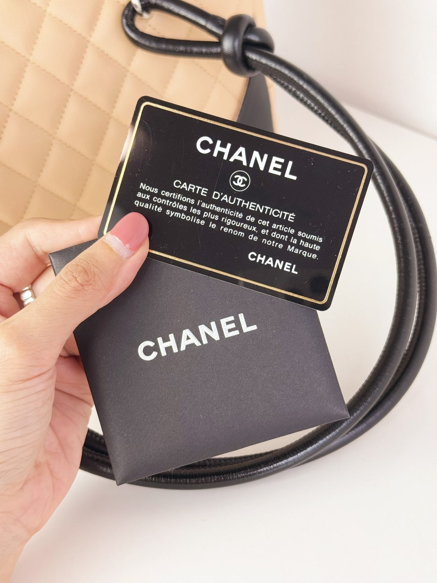 Chanel Vintage Cambon Bowling Shoulder Bag
