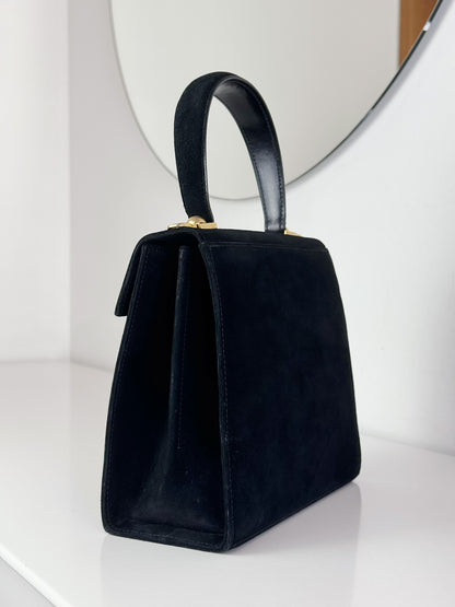 Salvatore Ferragamo Vintage Velvet Gancini Handbag Crossbody Bag