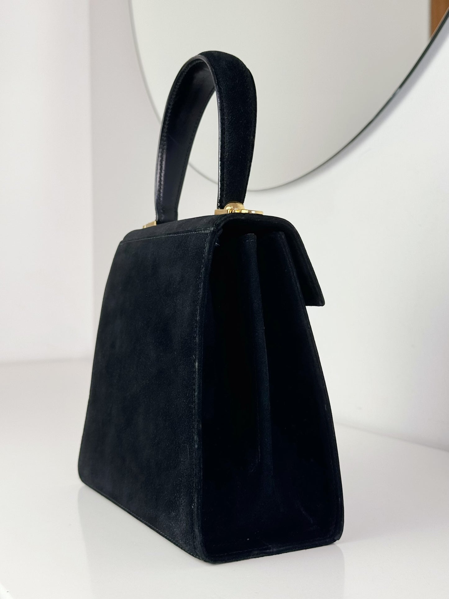 Salvatore Ferragamo Vintage Velvet Gancini Handbag Crossbody Bag