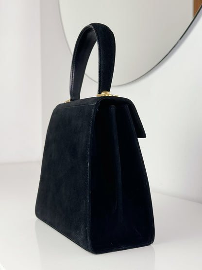 Salvatore Ferragamo Vintage Velvet Gancini Handbag Crossbody Bag