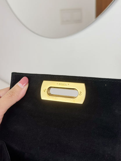 Salvatore Ferragamo Vintage Velvet Gancini Handbag Crossbody Bag