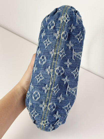 Louis Vuitton Denim Pleaty Mini One Shoulder Handbag