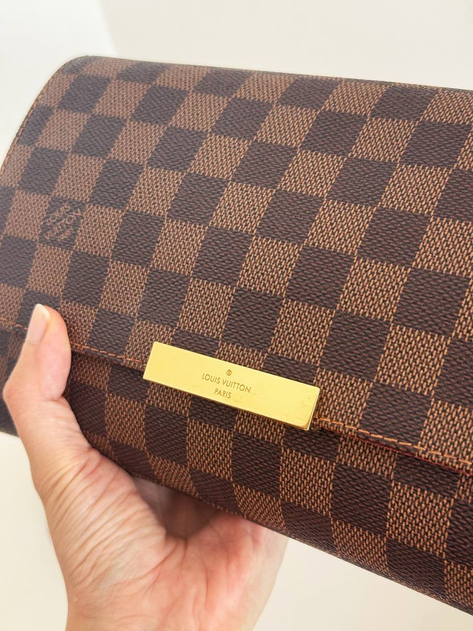 Louis Vuitton Vintage Damier Favorite Shoulder Crossbody Bag