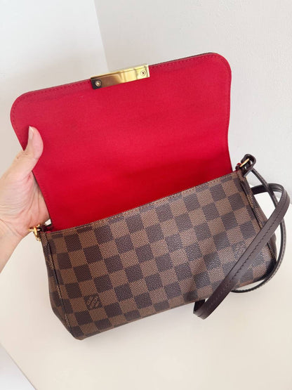 Louis Vuitton Vintage Damier Favorite Shoulder Crossbody Bag