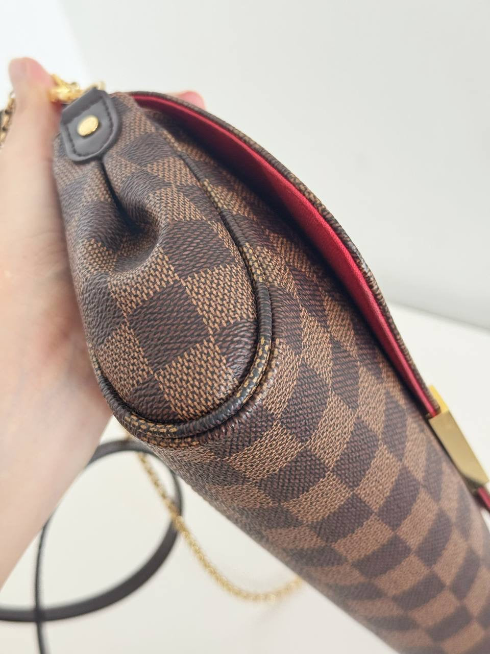 Louis Vuitton Vintage Damier Favorite Shoulder Crossbody Bag