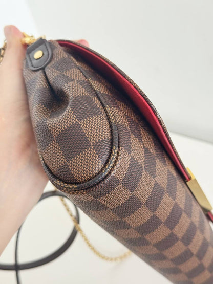 Louis Vuitton Vintage Damier Favorite Shoulder Crossbody Bag