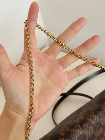 Louis Vuitton Vintage Damier Favorite Shoulder Crossbody Bag