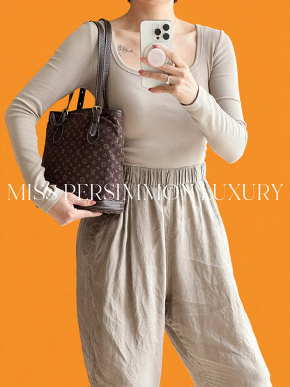 Louis Vuitton Vintage Monomini Idylle Marais Bucket Tote Shoulder Bag