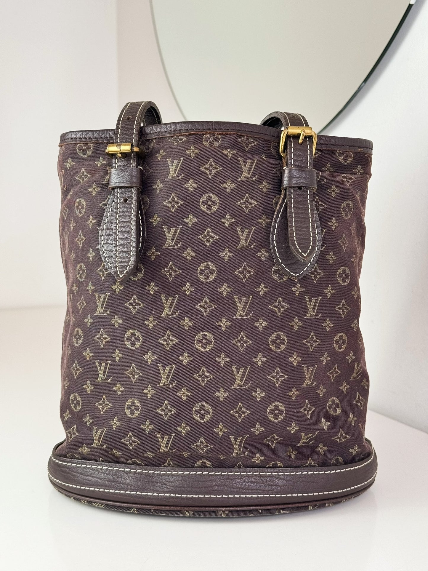 Louis Vuitton Vintage Monomini Idylle Marais Bucket Tote Shoulder Bag