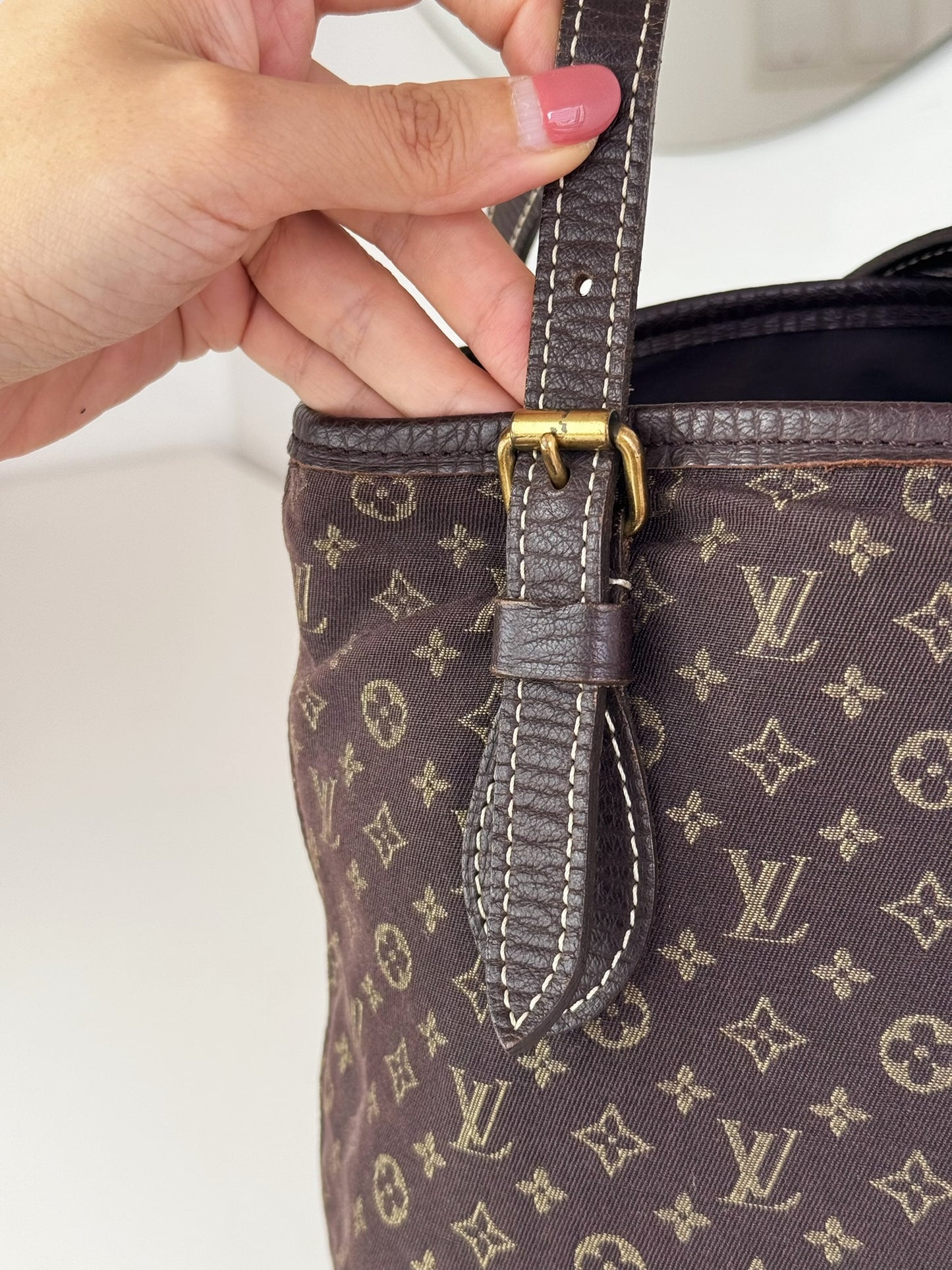 Louis Vuitton Vintage Monomini Idylle Marais Bucket Tote Shoulder Bag