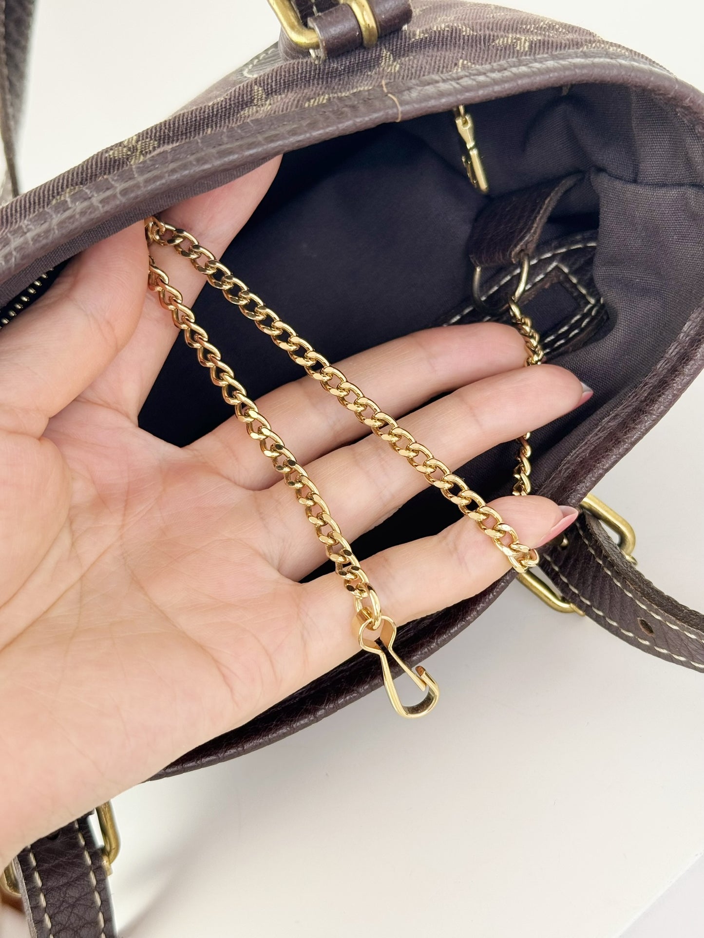 Louis Vuitton Vintage Monomini Idylle Marais Bucket Tote Shoulder Bag