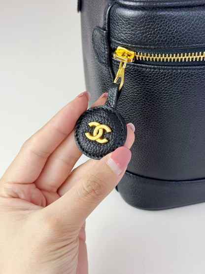 Chanel Vintage Caviar Vanity Crossbody Bag