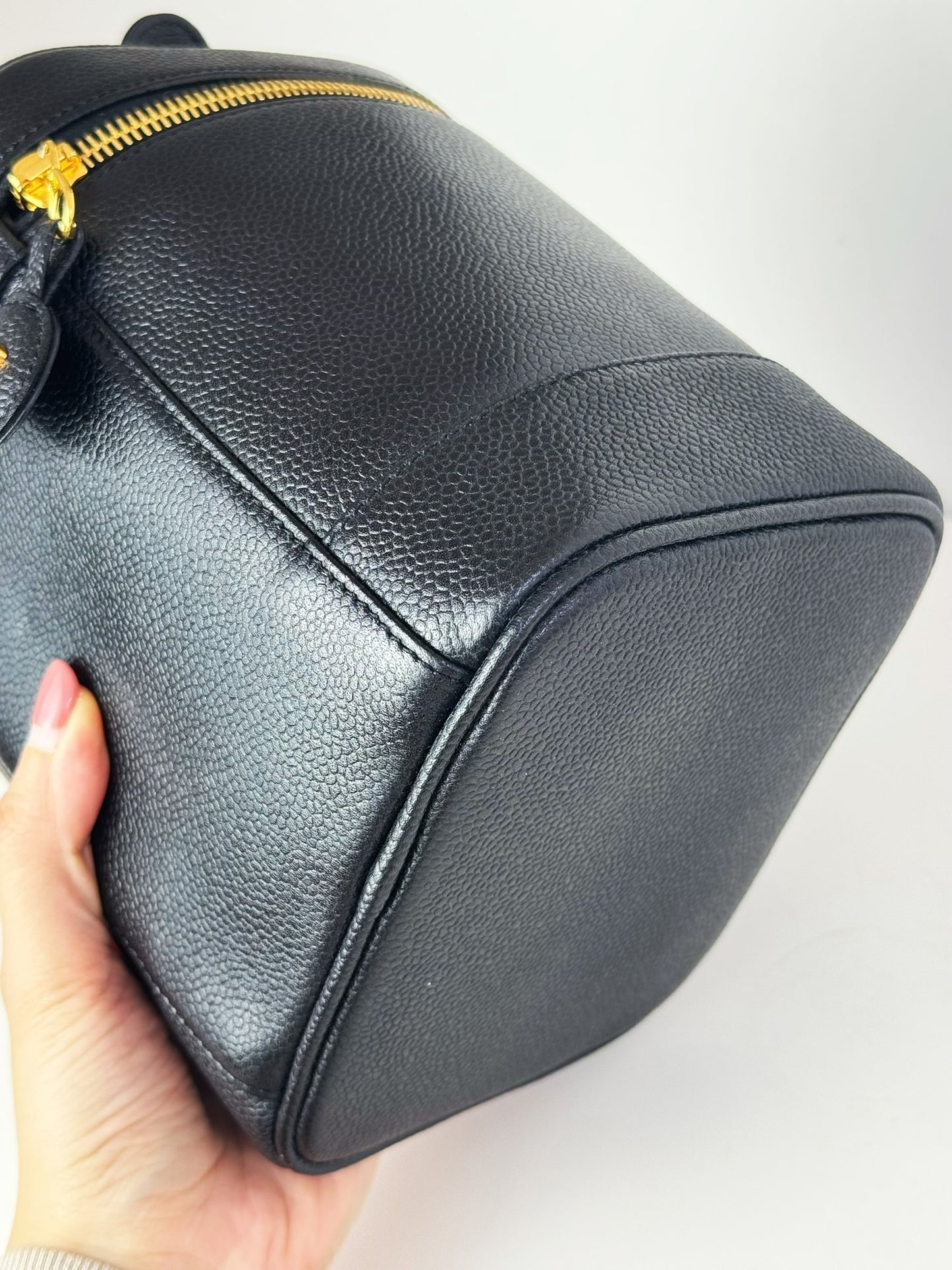 Chanel Vintage Caviar Vanity Crossbody Bag