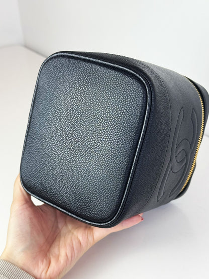 Chanel Vintage Caviar Vanity Crossbody Bag
