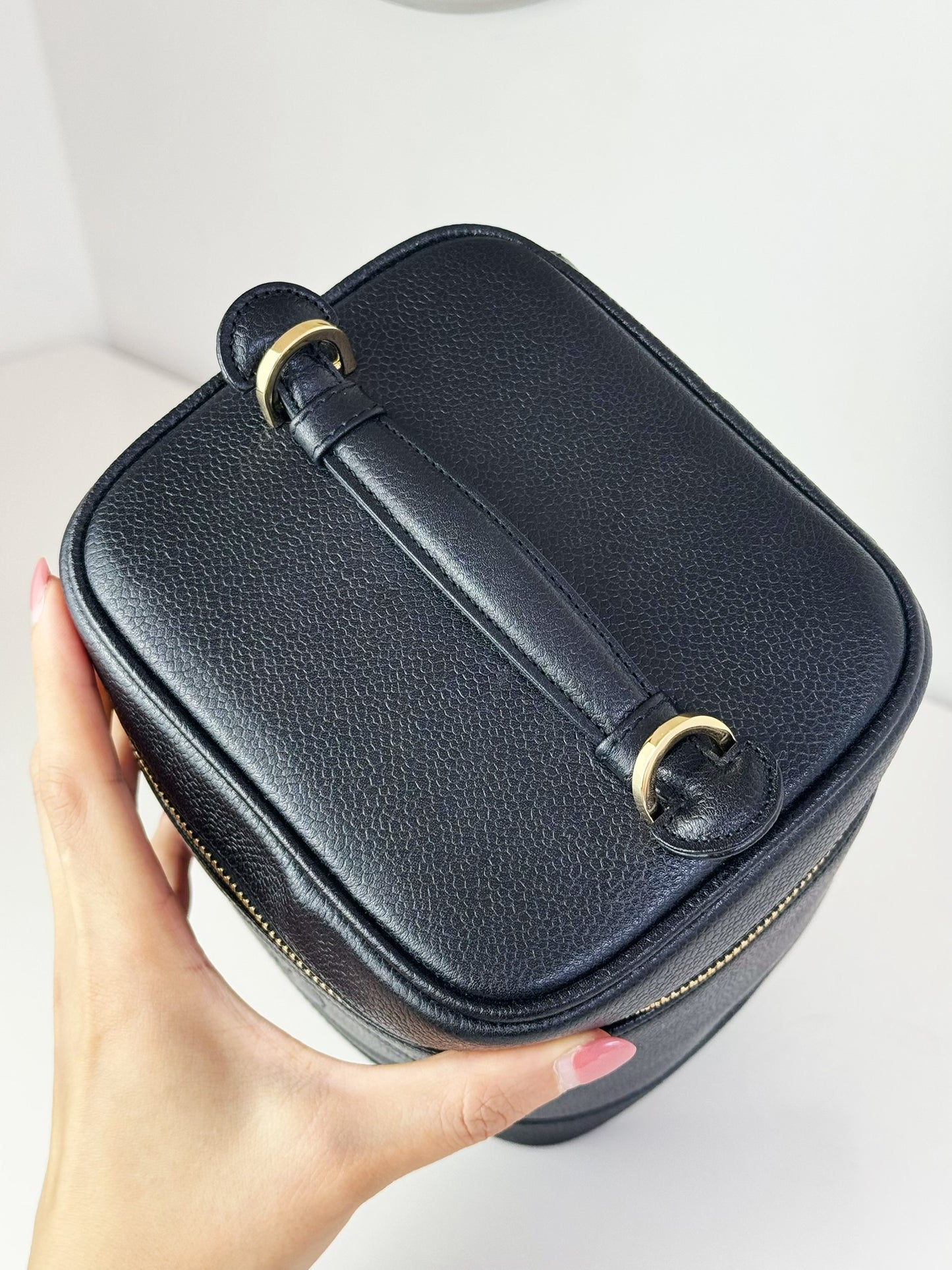 Chanel Vintage Caviar Vanity Crossbody Bag