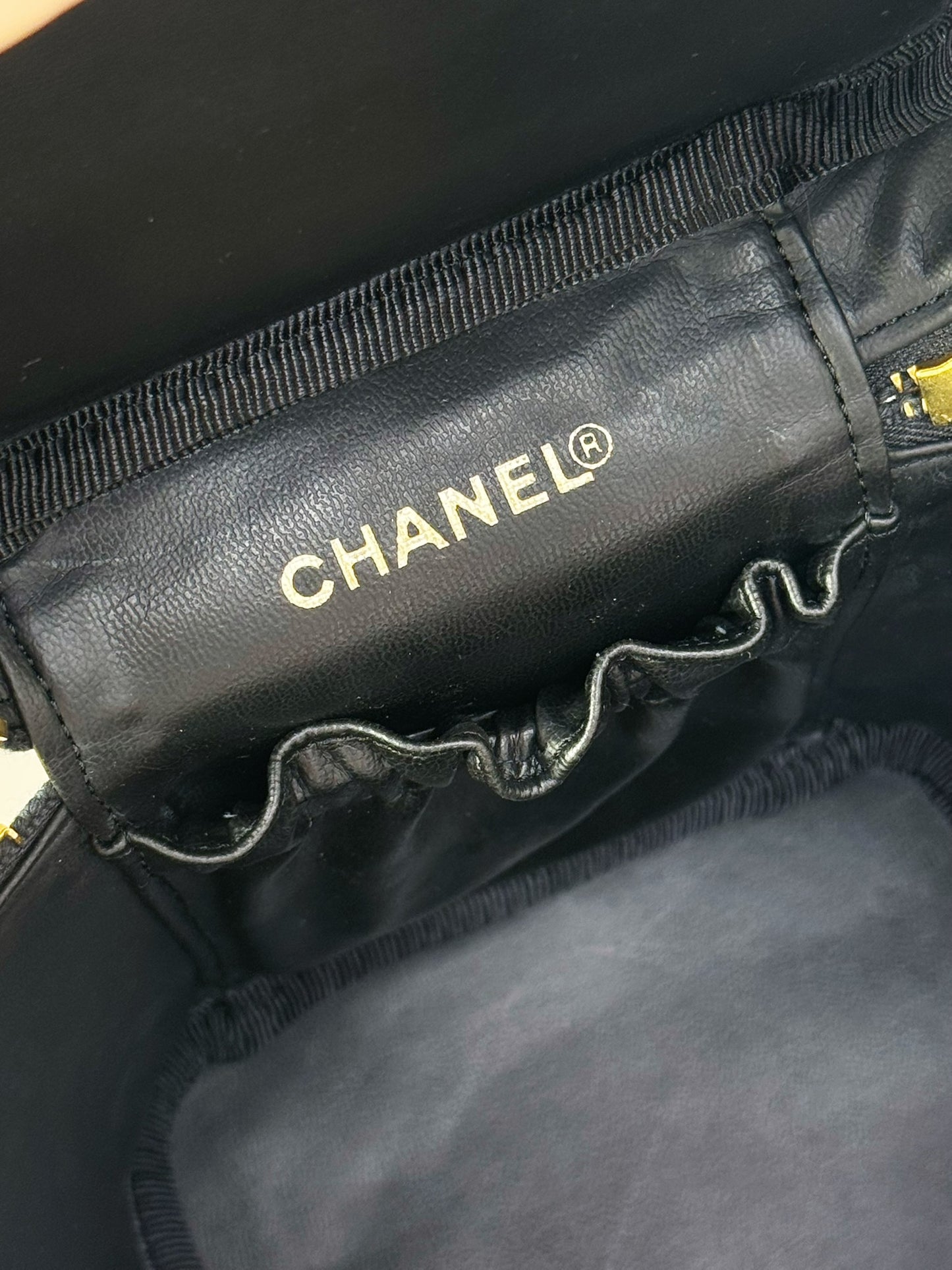 Chanel Vintage Caviar Vanity Crossbody Bag